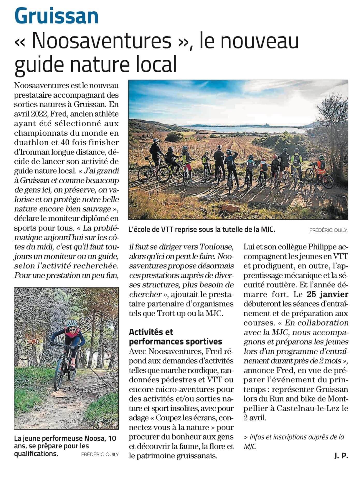 Article de l'ind&eacute;pendant du 04/01/2023